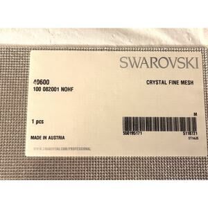SWAROVSKI Crystal Fine Mesh 40600 Nohf 19.5" X 7.5